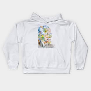 CARL JUNG - watercolor portrait .2 Kids Hoodie